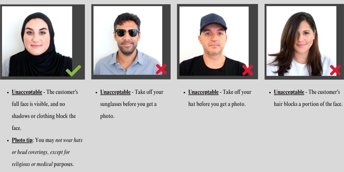 US visa photo requirements for attire