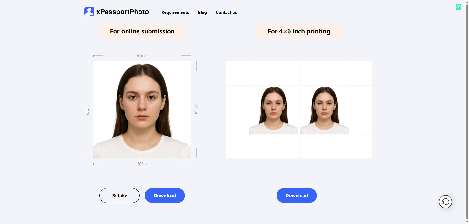 Download US Visa Photo Online