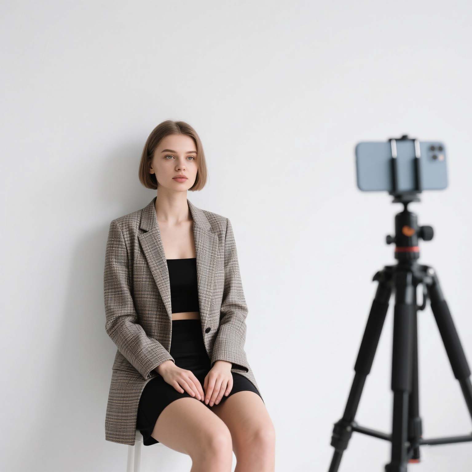 Пример съёмки фото на загранпаспорт с помощью штатива и онлайн-сервиса