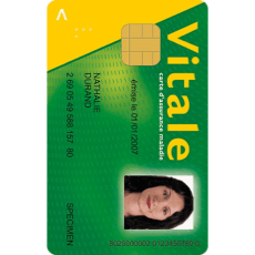 Photo Carte Vitale Française 35x45 mm